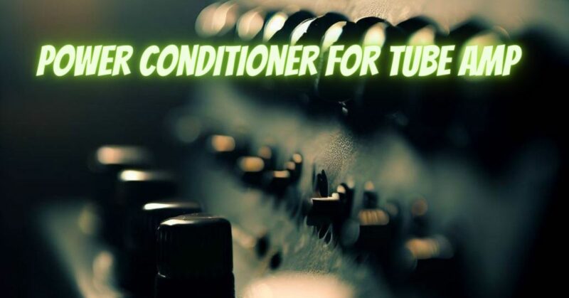 Power conditioner for tube amp