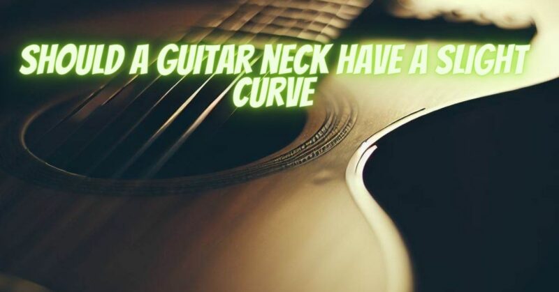 Should a guitar neck have a slight curve