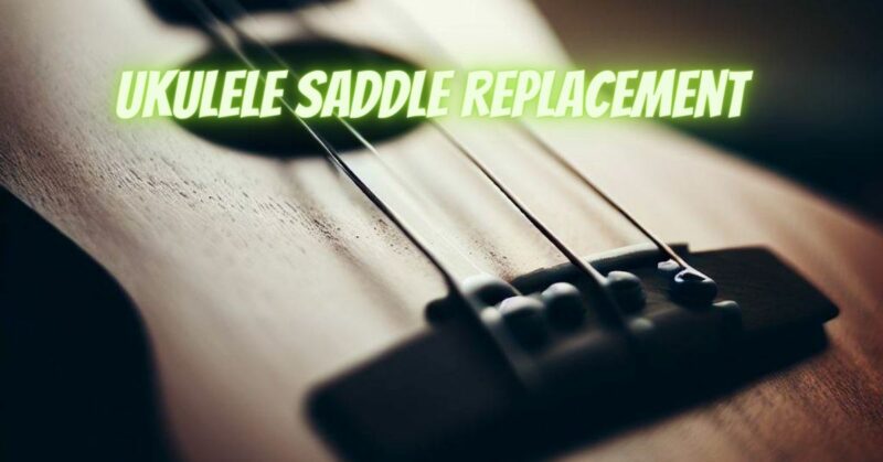 Ukulele saddle replacement