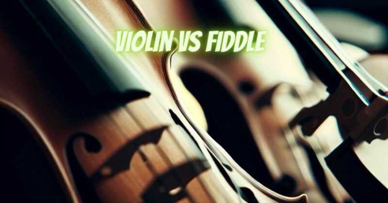 Violin vs fiddle