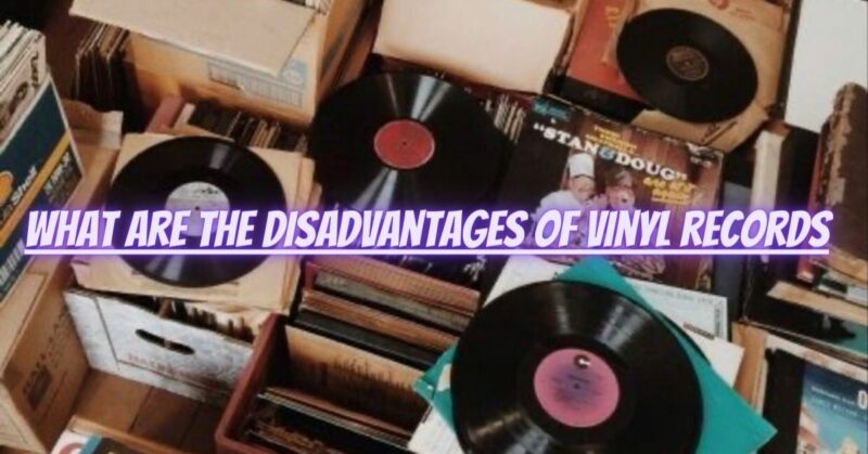 What are the disadvantages of vinyl records