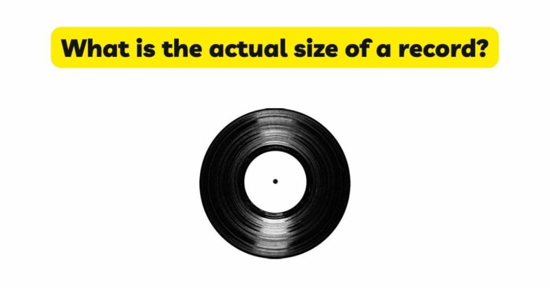 What is the actual size of a record?