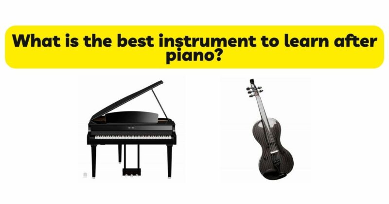 What is the best instrument to learn after piano?
