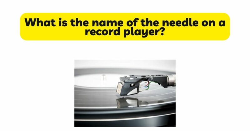 What is the name of the needle on a record player?