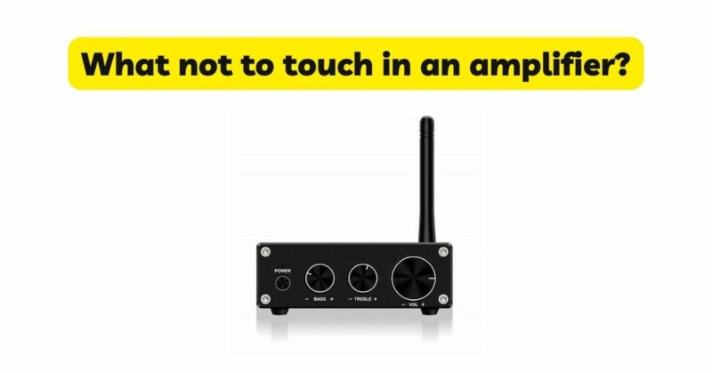 What not to touch in an amplifier?
