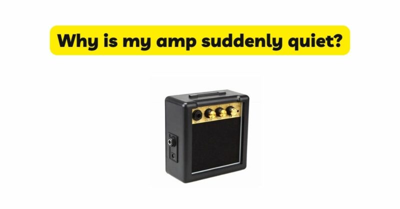 why-is-my-amp-suddenly-quiet-all-for-turntables