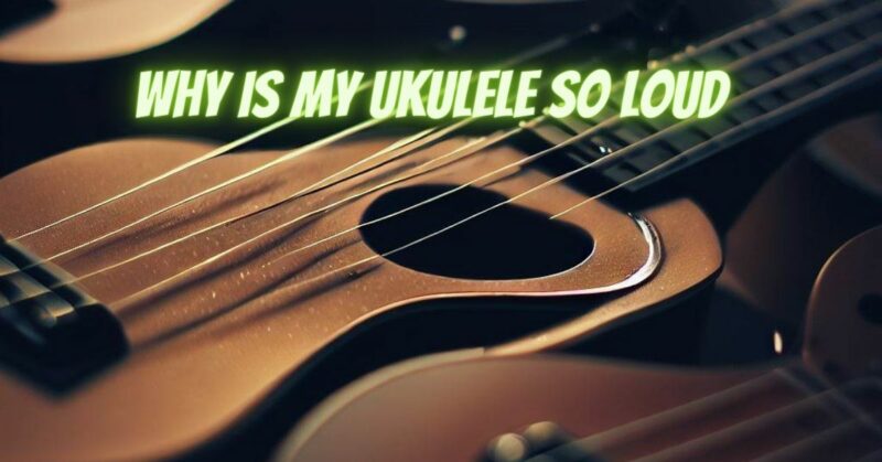 Why is my ukulele so loud