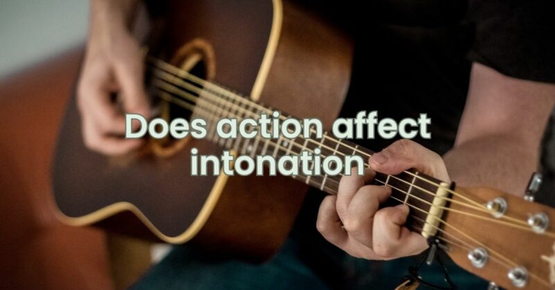 Does action affect intonation