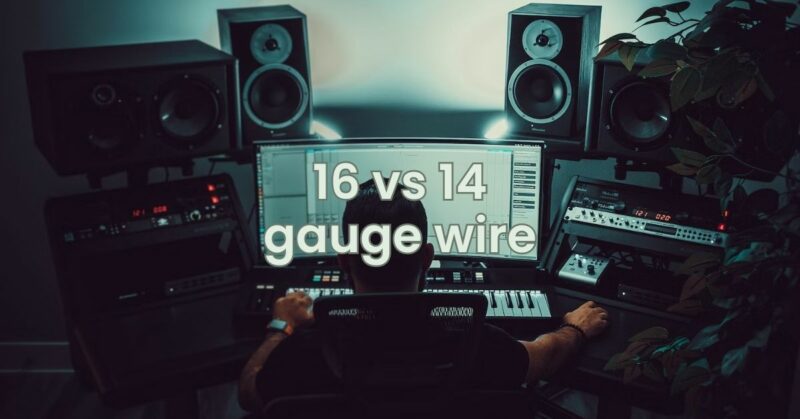 16 vs 14 gauge wire