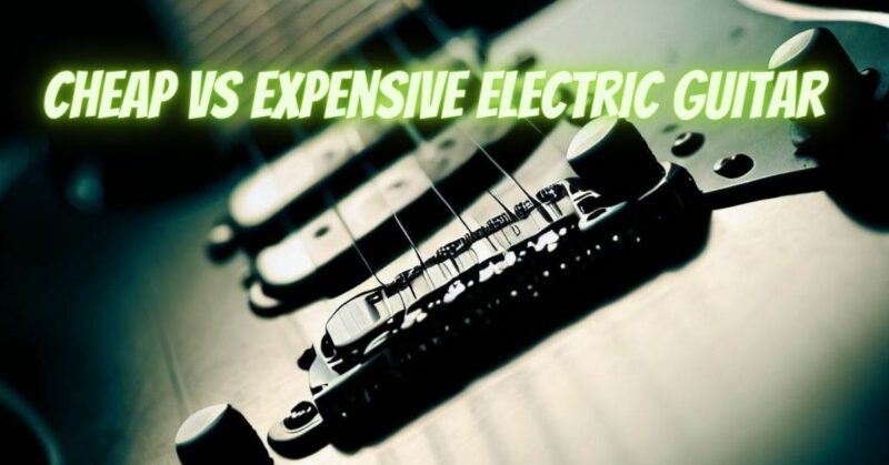 Cheap vs expensive electric guitar