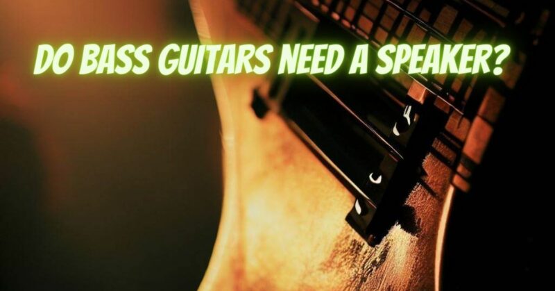 Do bass guitars need a speaker?