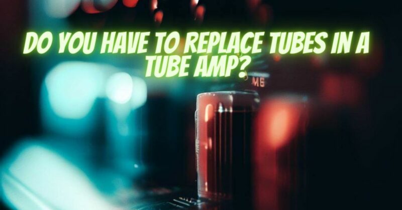 Do you have to replace tubes in a tube amp?