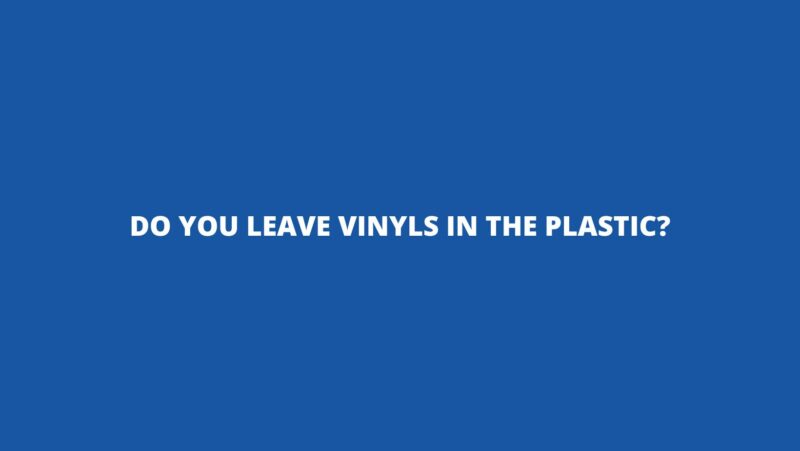 Do you leave vinyls in the plastic?