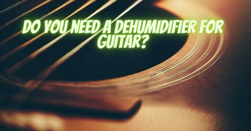 Do you need a dehumidifier for guitar?