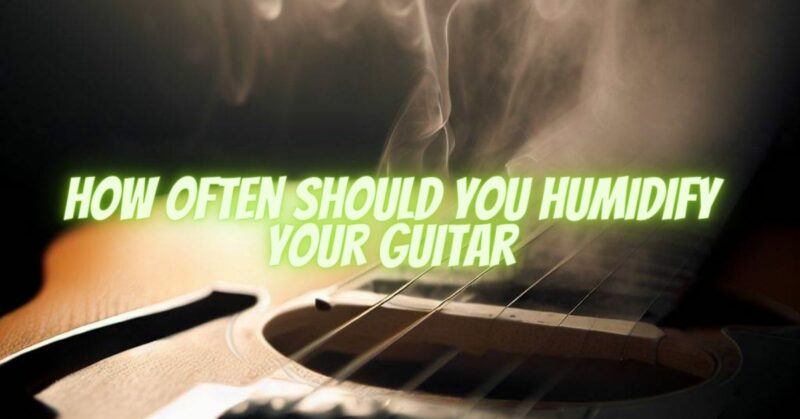 How often should you humidify your guitar