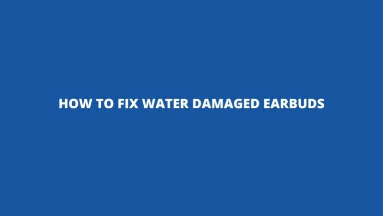 How To Fix Water Damaged Earbuds How To Fix Water Damaged Earbuds