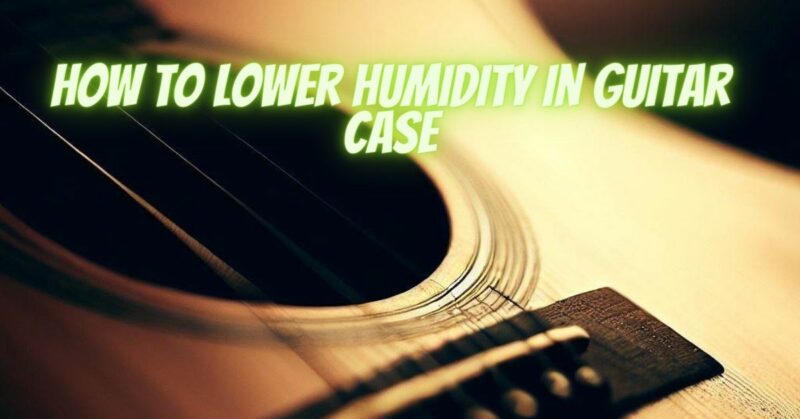 How to lower humidity in guitar case
