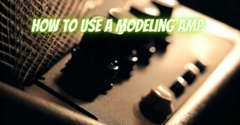 How to use a modeling amp