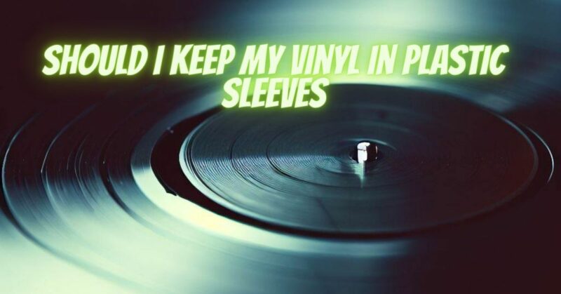 Should i keep my vinyl in plastic sleeves