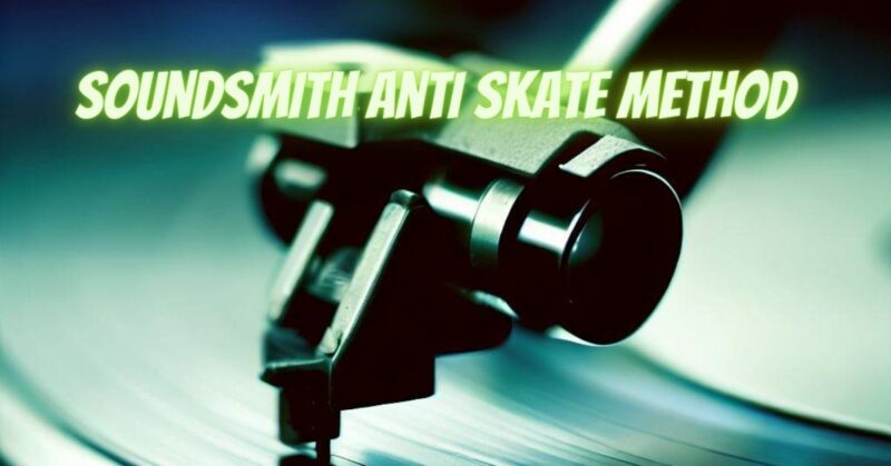 Soundsmith anti skate method