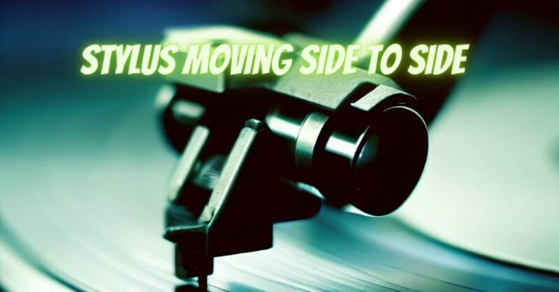 Stylus moving side to side