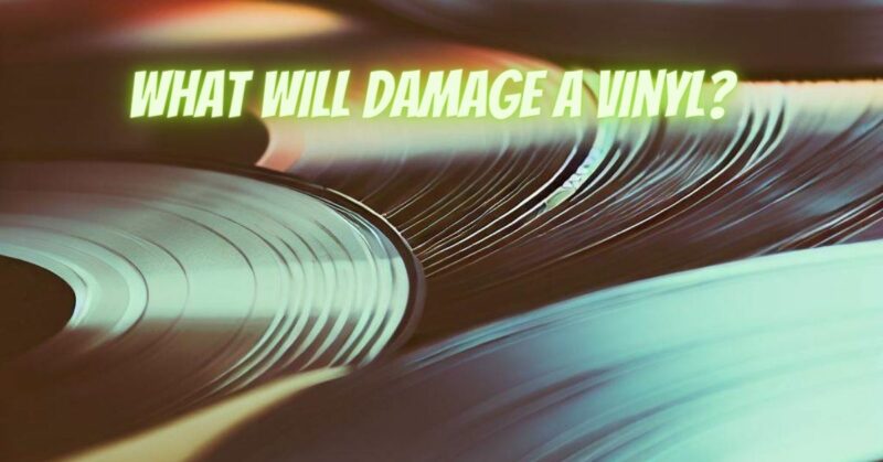 What will damage a vinyl?