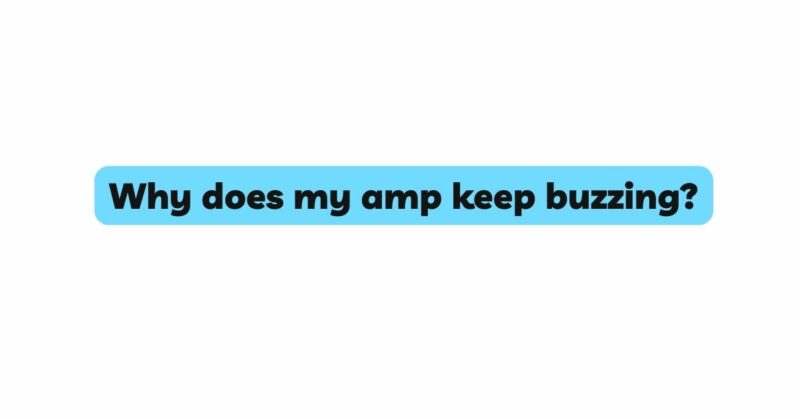 why-does-my-amp-keep-buzzing-business-magazine