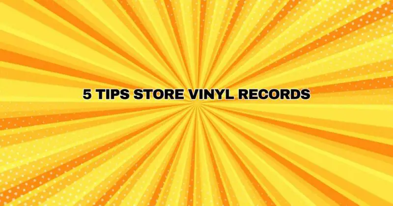 5 tips store vinyl records
