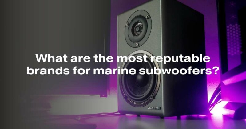 What are the most reputable brands for marine subwoofers?