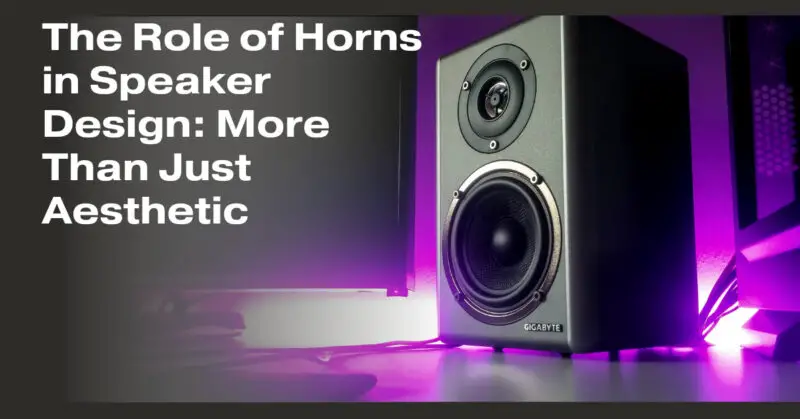 The Role of Horns in Speaker Design: More Than Just Aesthetic