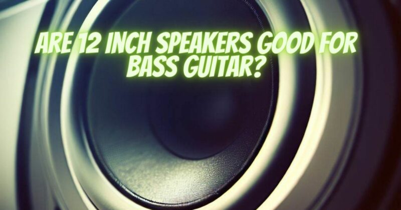 Are 12 inch speakers good for bass guitar?