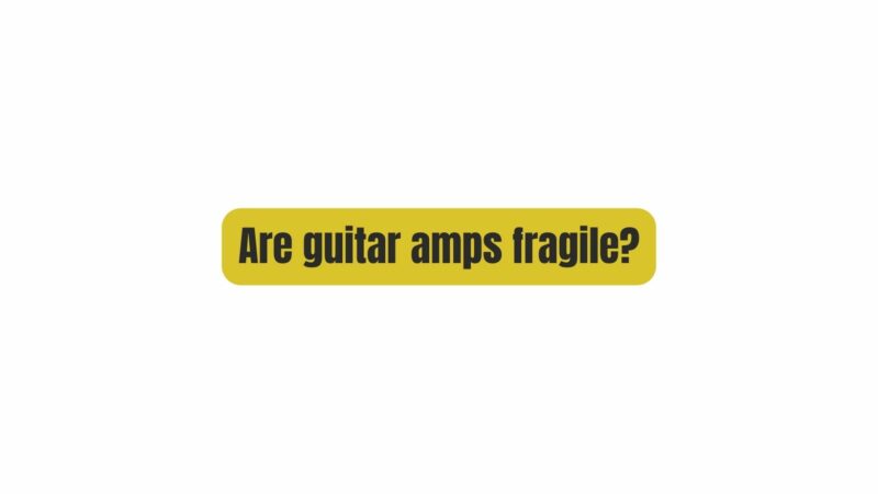 Are guitar amps fragile?