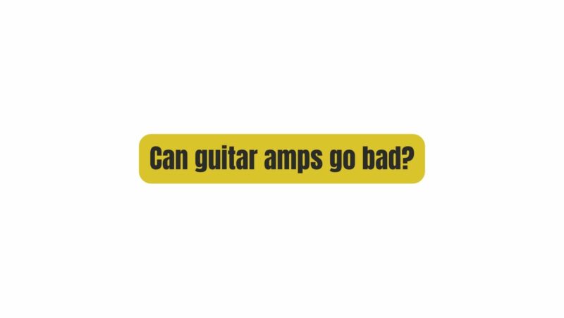 Can guitar amps go bad?