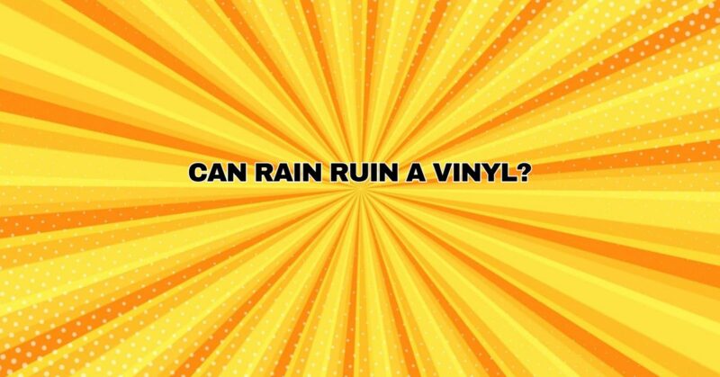 Can rain ruin a vinyl?