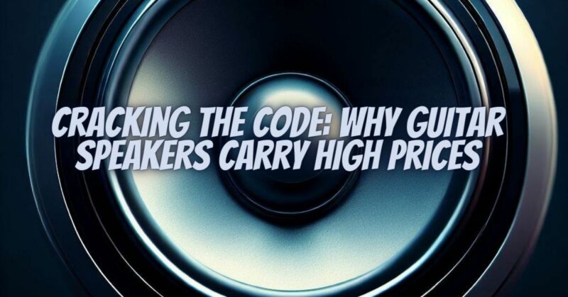Cracking the Code: Why Guitar Speakers Carry High Prices