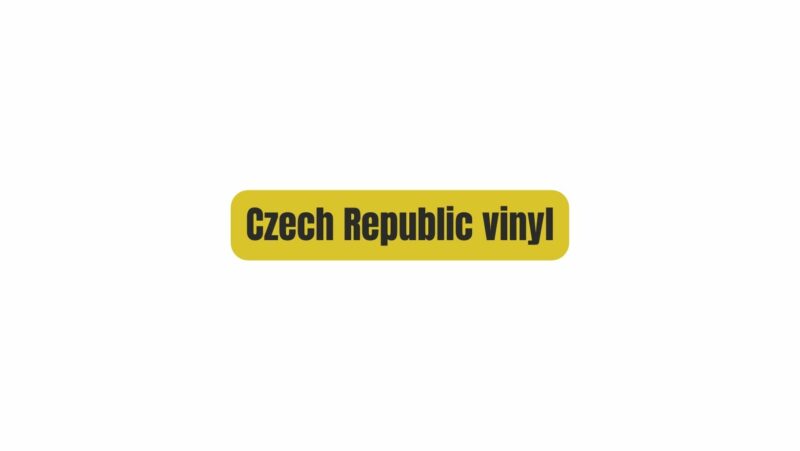 Czech Republic vinyl