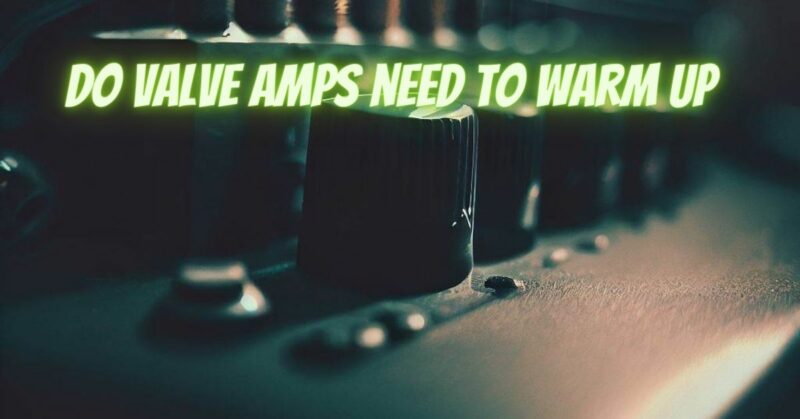 Do valve amps need to warm up