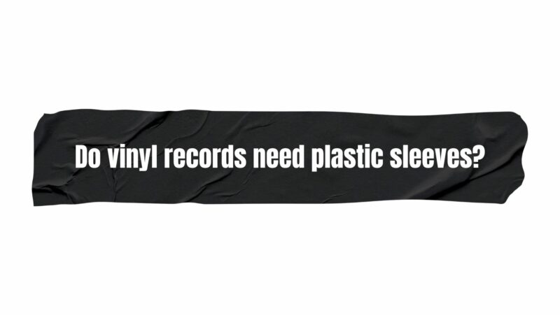 Do vinyl records need plastic sleeves?