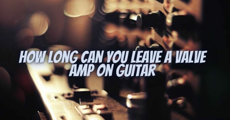 How long can you leave a valve amp on guitar