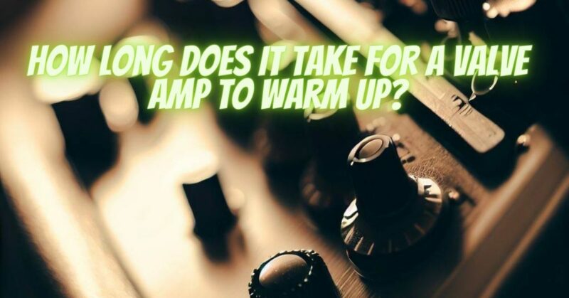 How long does it take for a valve amp to warm up?