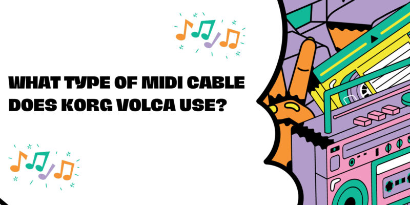 What type of MIDI cable does Korg Volca use?