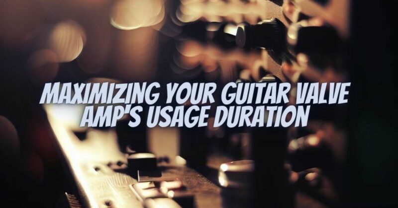 Maximizing Your Guitar Valve Amp's Usage Duration