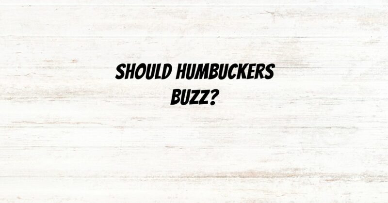Should humbuckers buzz?