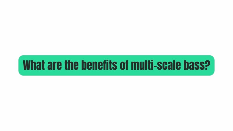 What are the benefits of multi-scale bass?