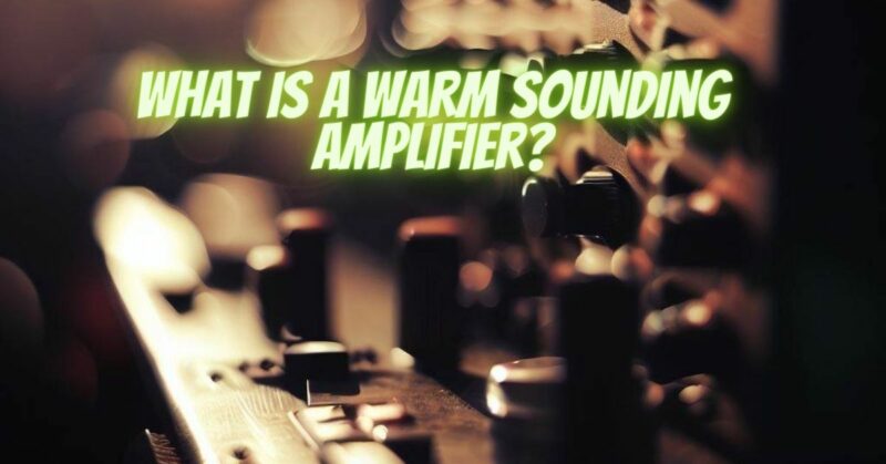 What is a warm sounding amplifier?