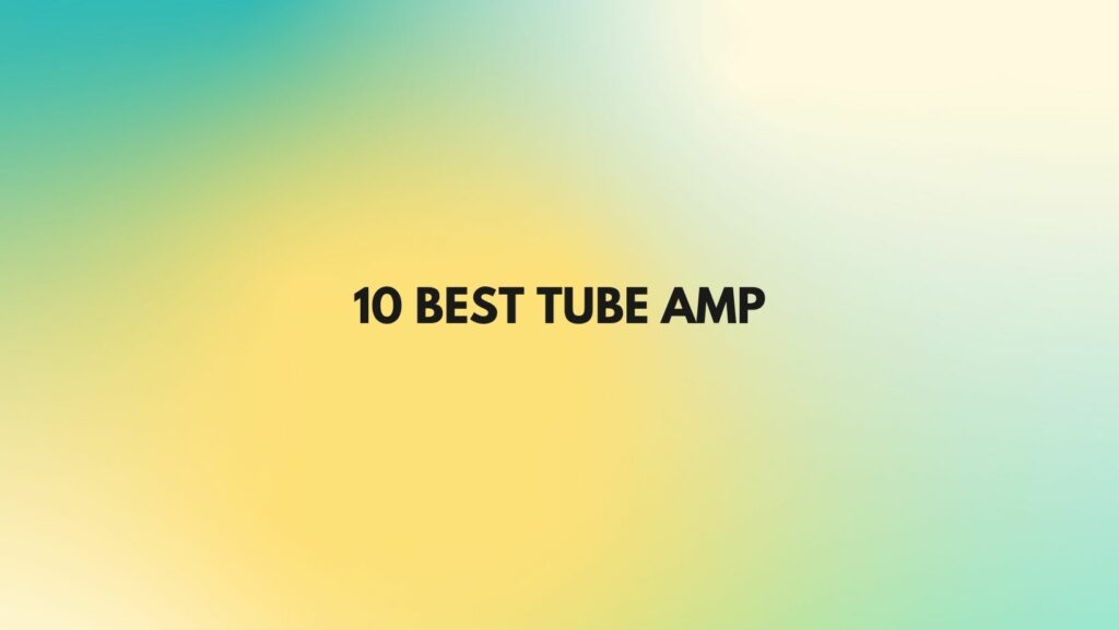 10 Best tube amp