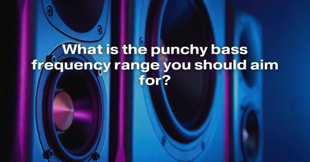 What Is the Punchy Bass Frequency Range You Should Aim For