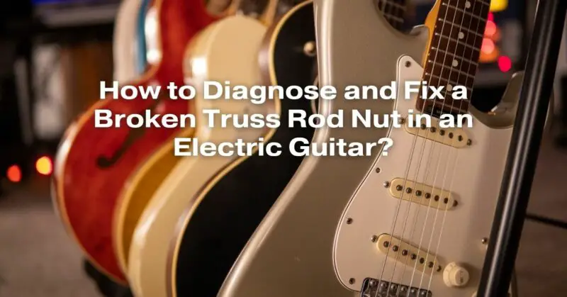 How to Diagnose and Fix a Broken Truss Rod Nut in an Electric Guitar?