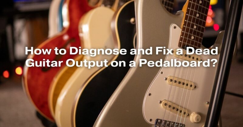 How to Diagnose and Fix a Dead Guitar Output on a Pedalboard?