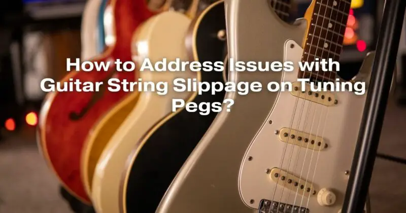 How to Address Issues with Guitar String Slippage on Tuning Pegs?